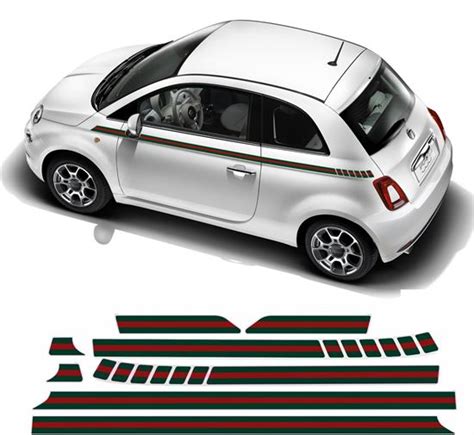 stickers fiat 500 gucci|Fiat 500 Gucci stickers & racing stripes .